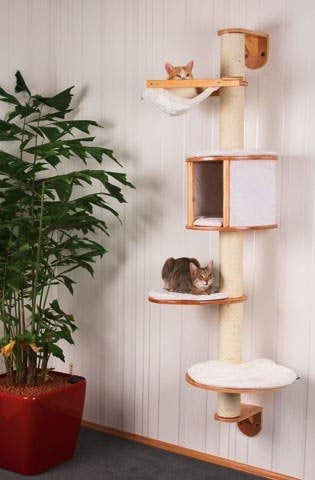 Drapak dla kota Dolomit, ścienny, 168 cm, biały, Kerbl