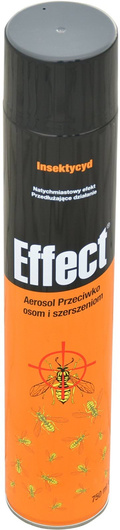 Środek owadobójczy na osy i szerszenie, aerozol, 750ml, Effect