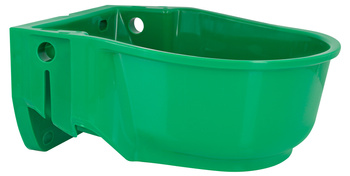 Misa z tworzywa sztucznego do poidła podgrzewanego, zielony, SH30, Kerbl