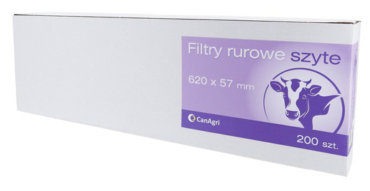 Filtr rurowy do mleka, 620 x 57 mm, 200 szt., Canagri