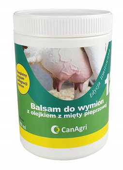 Balsam do wymion z olejkiem z mięty pieprzowej ”12”, 1000 ml, Canagri