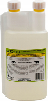 Preparat na owady latające i biegające ASEKOR FLY, bezbarwny, 1000 ml, Can Agri