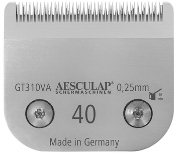 Ostrze do maszynki do strzyżenia, SnapOn, stal, nr 40, 0,25 mm, Aesculap