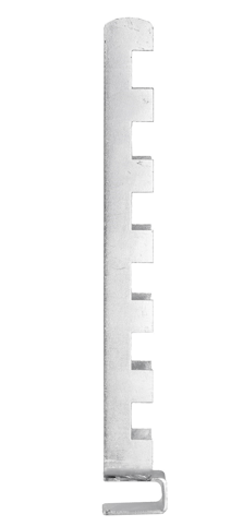 Zawieszka podwójna na belkę, 6 ograniczników, 42 cm