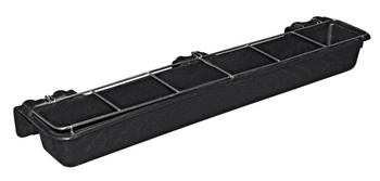 Karmidło podłużne z prętami,  czarny, 9 l,  Kerbl