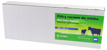 Filtr rurowy do mleka, 455 x 60 mm, 200 szt., Canagri