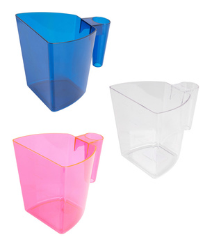 Miarka do paszy, 2 l, Różne kolory (niebieski/różowy/biały), Kerbl