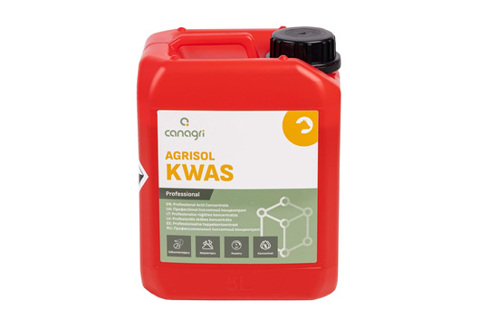 Kwaśny preparat myjący Agrisol Kwas 2.0, 5 kg, Canagri