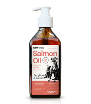 Olej z Łososia 100% - Dla Psa i Kota w Każdym Wieku - Lab-V - 250 ml