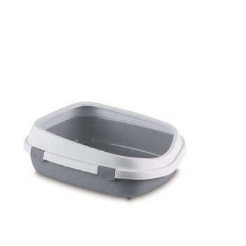 Kuweta Queen, biało-szara, 55 x 71 x 24,5 cm, Stefanplast