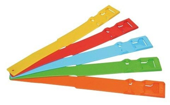 Opaska identyfikacyjna z tworzywa, 37 cm, żółta, Kerbl