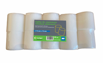 Gąbka do czyszczenia instalacji udojowych, 70 x 70 mm, 10 szt., Canagri