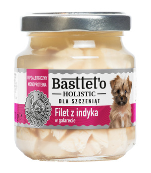 Karma dla szczeniąt Ibra Basttet'o Holistic filet z indyka w galarecie 130g