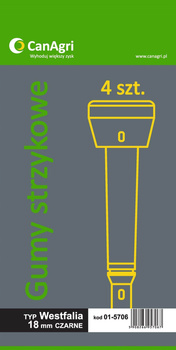 Guma strzykowa typ Westfalia 7021.2725.220/GS06P 18 mm, 4szt., Can Agri