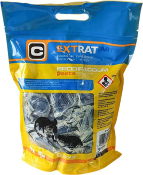 Trutka na myszy i szczury, pasta 3 kg, brodifakum, Extrat.