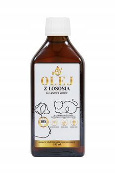 Olej z Łososia 100% - Dla Psa i Kota w Każdym Wieku - Lab-V - 250 ml