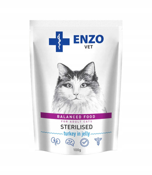 Karma dla kotów sterylizowanych Ibra ENZO VET Sterilised z kurczakiem 100g